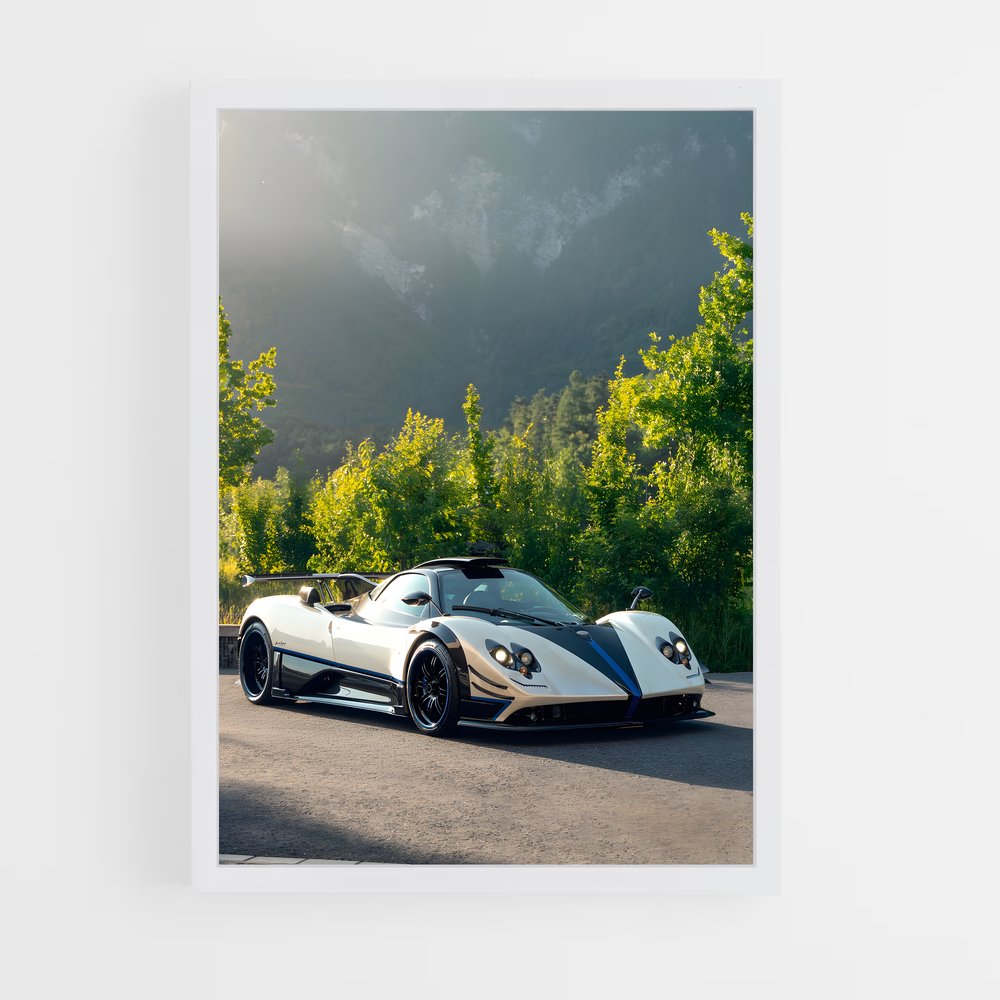 Poster Vitesse Éthérée – affiche Pagani (vue 3)